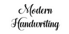 Modern Handwriting