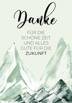 Teamgrußkarte Berglandschaft